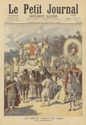 Processie van de vetgemeste os in Parijs, 1896